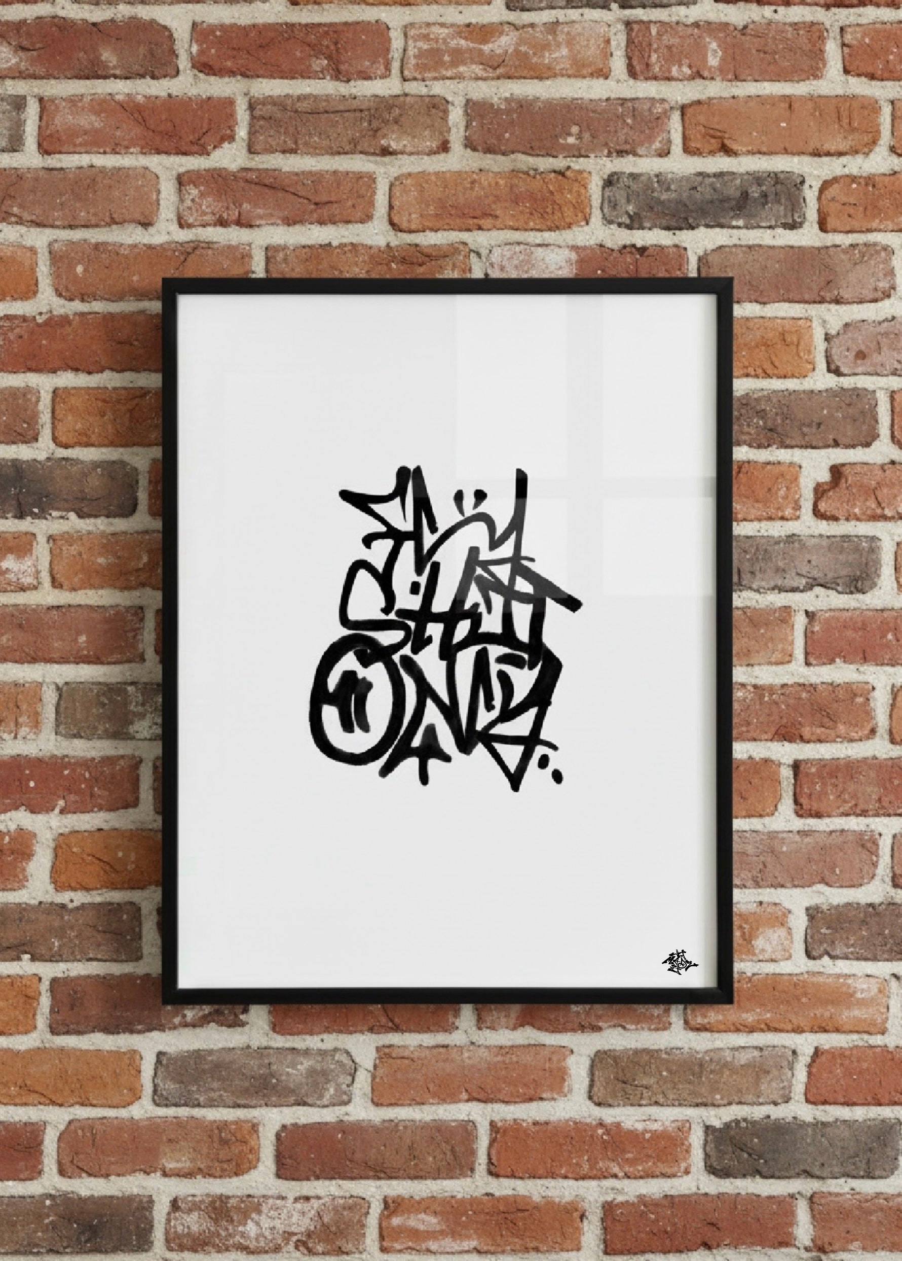 "Fly Shit Only" Bathroom Art